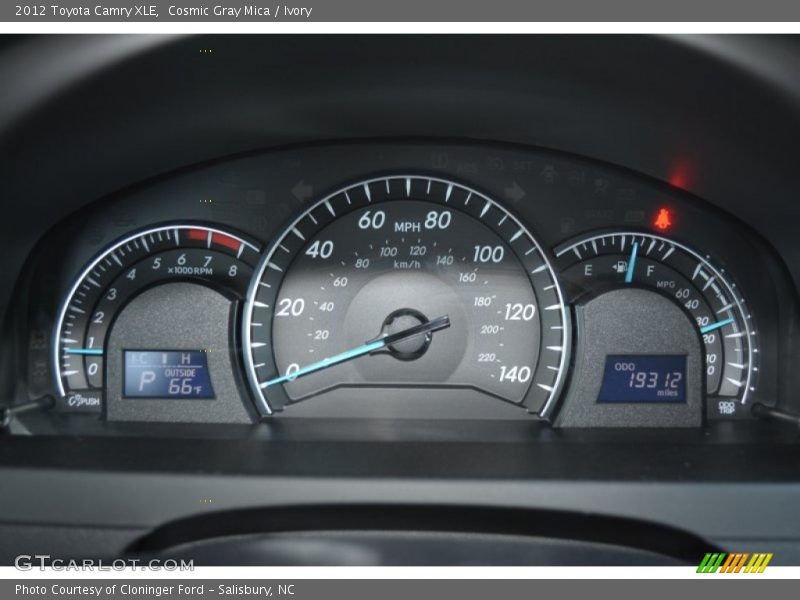 Cosmic Gray Mica / Ivory 2012 Toyota Camry XLE