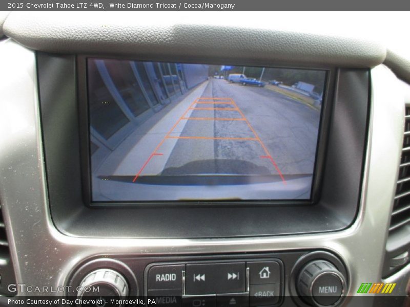 White Diamond Tricoat / Cocoa/Mahogany 2015 Chevrolet Tahoe LTZ 4WD