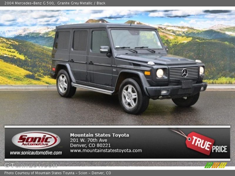 Granite Grey Metallic / Black 2004 Mercedes-Benz G 500