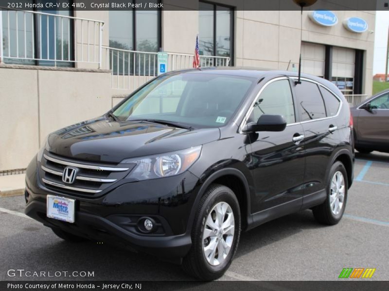 Crystal Black Pearl / Black 2012 Honda CR-V EX 4WD
