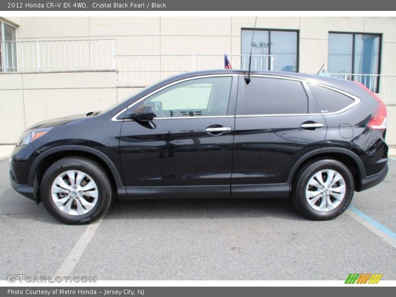Crystal Black Pearl / Black 2012 Honda CR-V EX 4WD