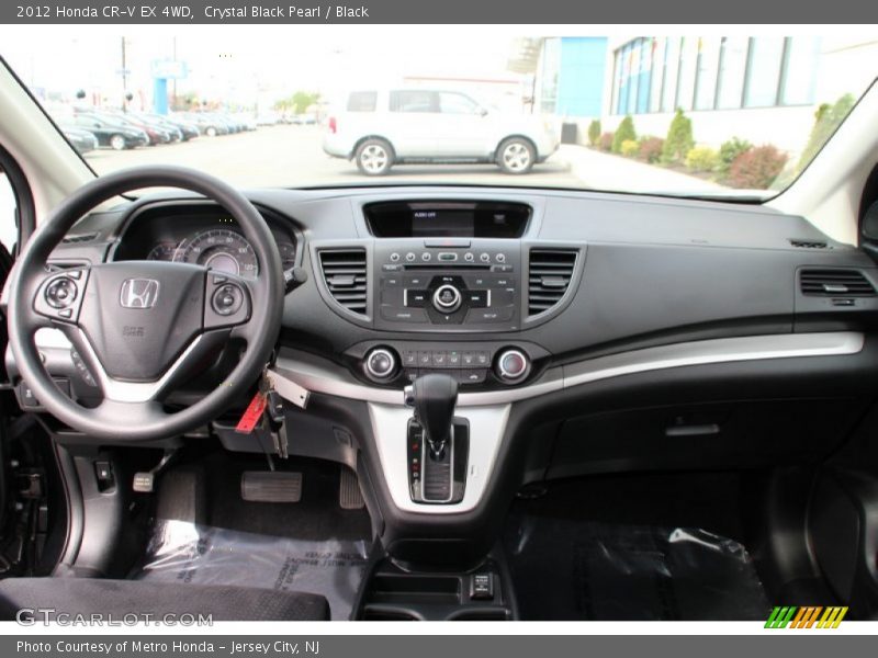Crystal Black Pearl / Black 2012 Honda CR-V EX 4WD