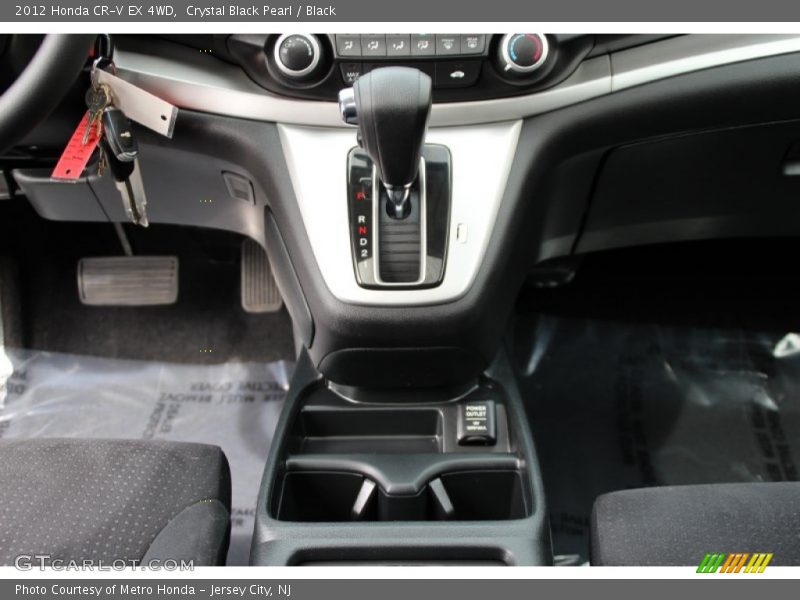 Crystal Black Pearl / Black 2012 Honda CR-V EX 4WD