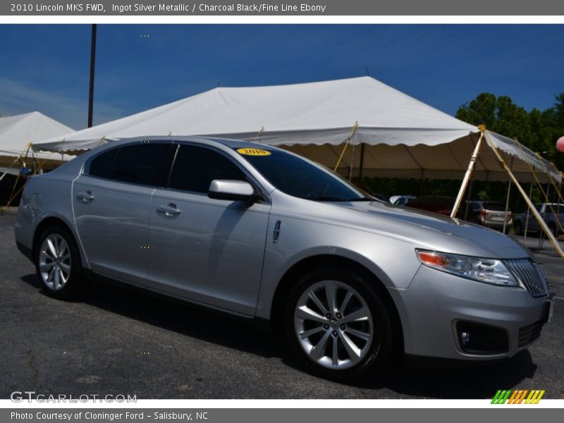 Ingot Silver Metallic / Charcoal Black/Fine Line Ebony 2010 Lincoln MKS FWD