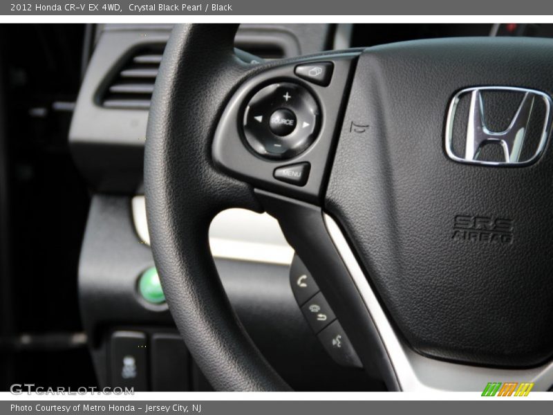 Crystal Black Pearl / Black 2012 Honda CR-V EX 4WD