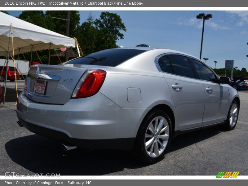 Ingot Silver Metallic / Charcoal Black/Fine Line Ebony 2010 Lincoln MKS FWD