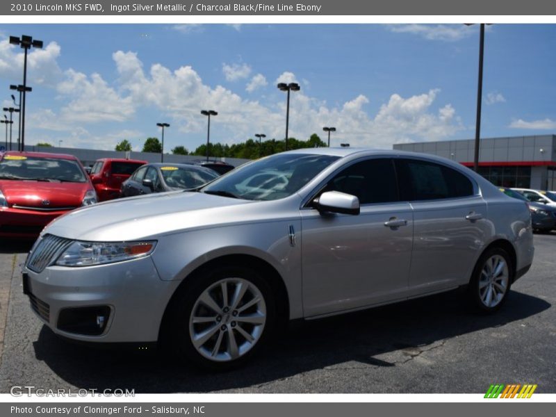 Ingot Silver Metallic / Charcoal Black/Fine Line Ebony 2010 Lincoln MKS FWD