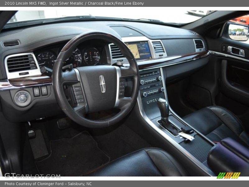 Ingot Silver Metallic / Charcoal Black/Fine Line Ebony 2010 Lincoln MKS FWD