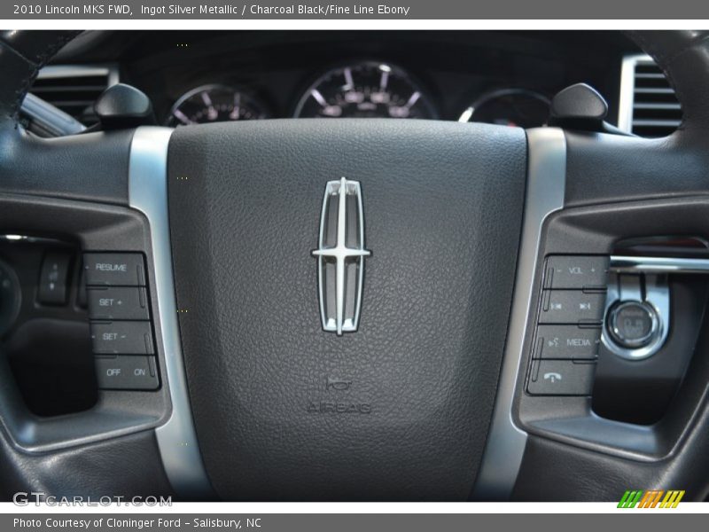 Ingot Silver Metallic / Charcoal Black/Fine Line Ebony 2010 Lincoln MKS FWD