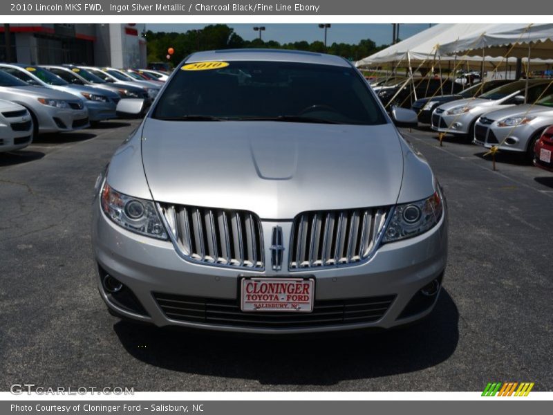 Ingot Silver Metallic / Charcoal Black/Fine Line Ebony 2010 Lincoln MKS FWD