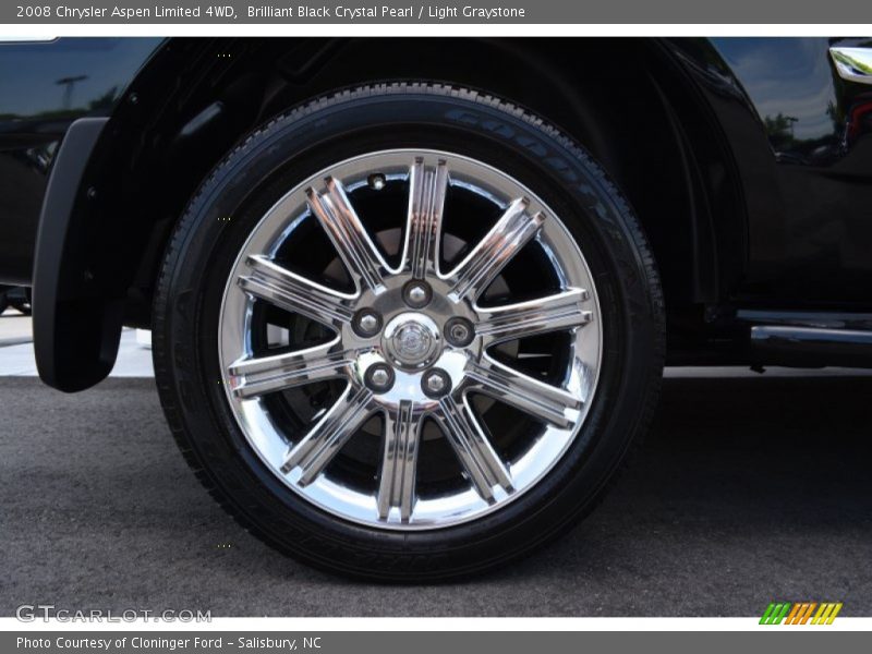Brilliant Black Crystal Pearl / Light Graystone 2008 Chrysler Aspen Limited 4WD