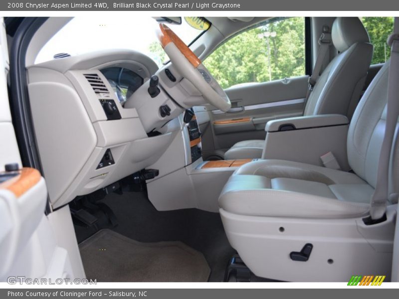 Brilliant Black Crystal Pearl / Light Graystone 2008 Chrysler Aspen Limited 4WD