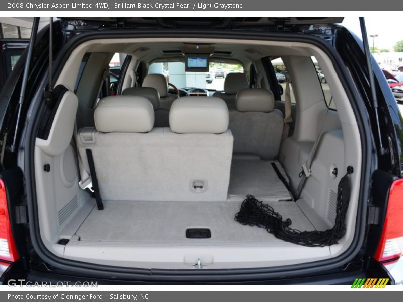 Brilliant Black Crystal Pearl / Light Graystone 2008 Chrysler Aspen Limited 4WD