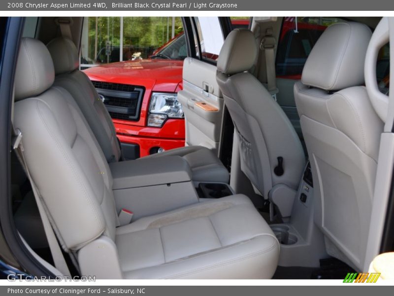 Brilliant Black Crystal Pearl / Light Graystone 2008 Chrysler Aspen Limited 4WD