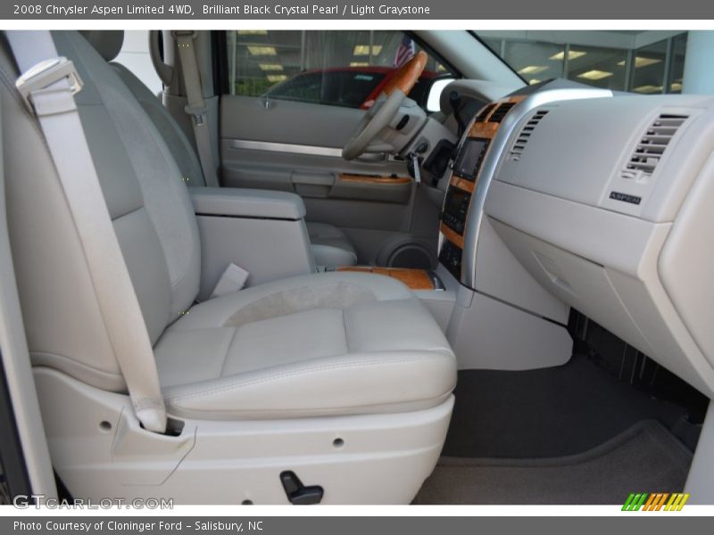 Brilliant Black Crystal Pearl / Light Graystone 2008 Chrysler Aspen Limited 4WD