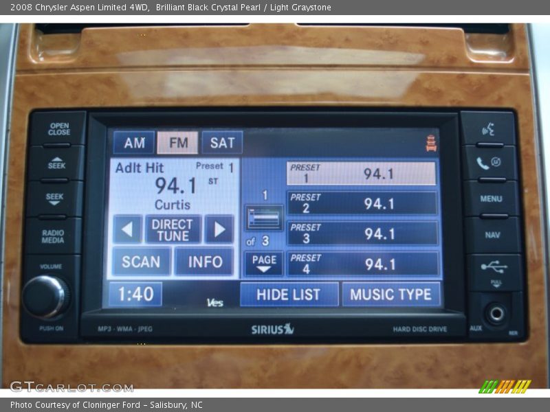 Brilliant Black Crystal Pearl / Light Graystone 2008 Chrysler Aspen Limited 4WD