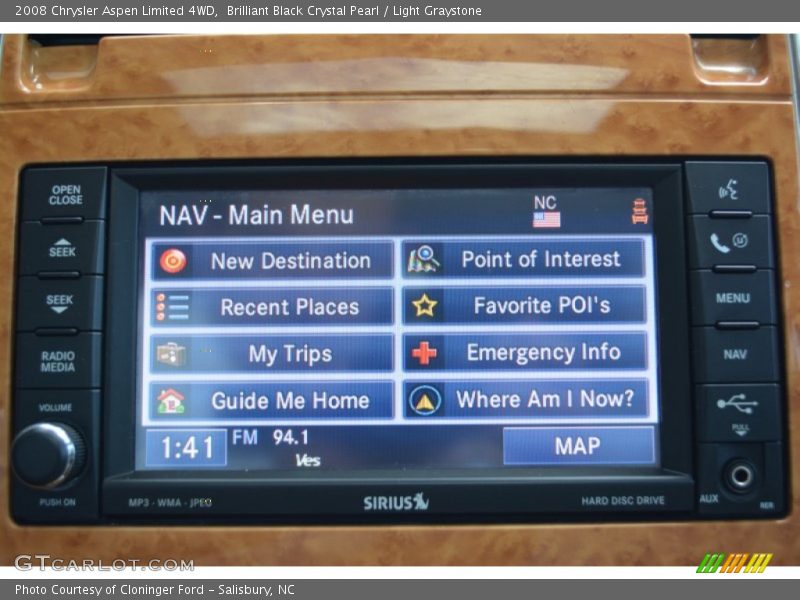 Brilliant Black Crystal Pearl / Light Graystone 2008 Chrysler Aspen Limited 4WD
