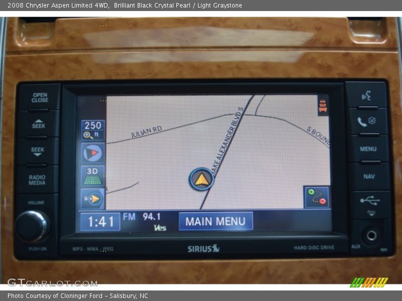 Brilliant Black Crystal Pearl / Light Graystone 2008 Chrysler Aspen Limited 4WD