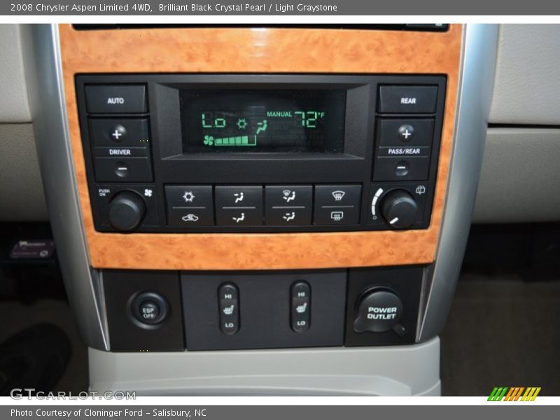 Brilliant Black Crystal Pearl / Light Graystone 2008 Chrysler Aspen Limited 4WD