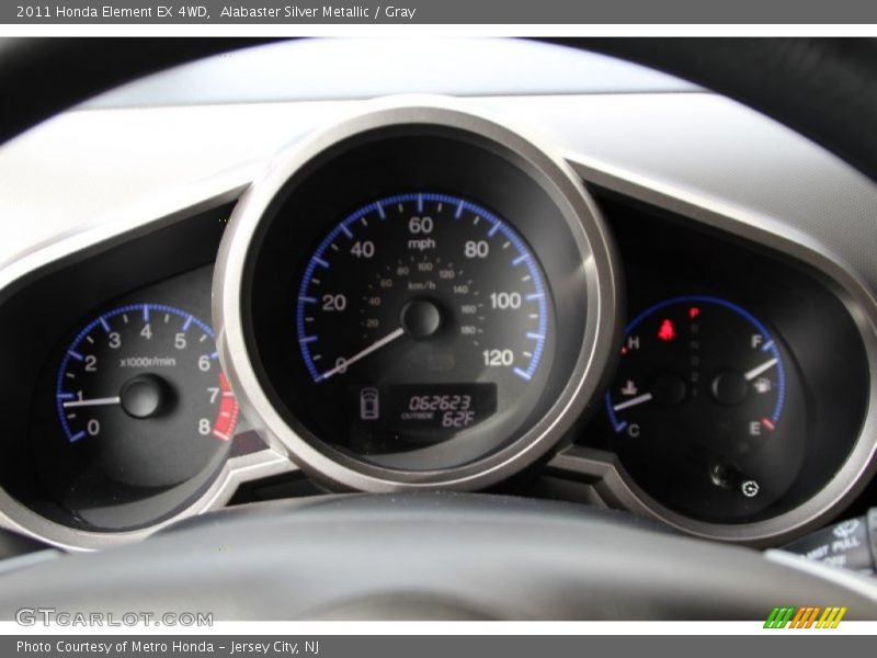 Alabaster Silver Metallic / Gray 2011 Honda Element EX 4WD
