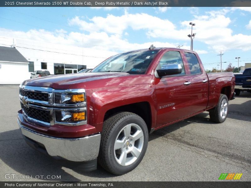 Deep Ruby Metallic / Dark Ash/Jet Black 2015 Chevrolet Silverado 1500 WT Double Cab