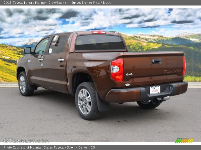 Sunset Bronze Mica / Black 2015 Toyota Tundra Platinum CrewMax 4x4