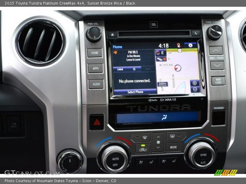 Sunset Bronze Mica / Black 2015 Toyota Tundra Platinum CrewMax 4x4