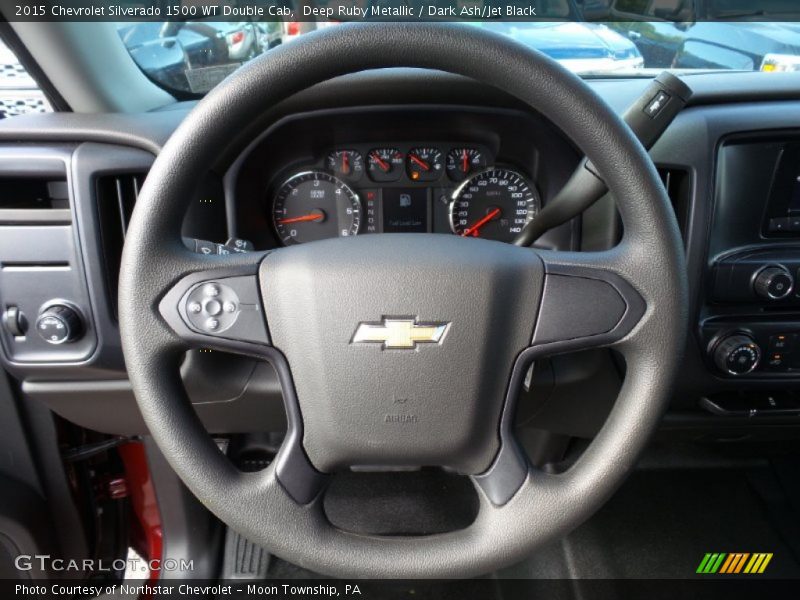 Deep Ruby Metallic / Dark Ash/Jet Black 2015 Chevrolet Silverado 1500 WT Double Cab