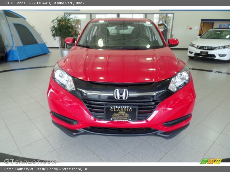 Milano Red / Black 2016 Honda HR-V LX AWD