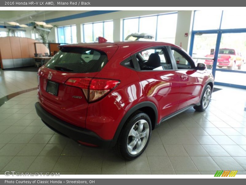 Milano Red / Black 2016 Honda HR-V LX AWD