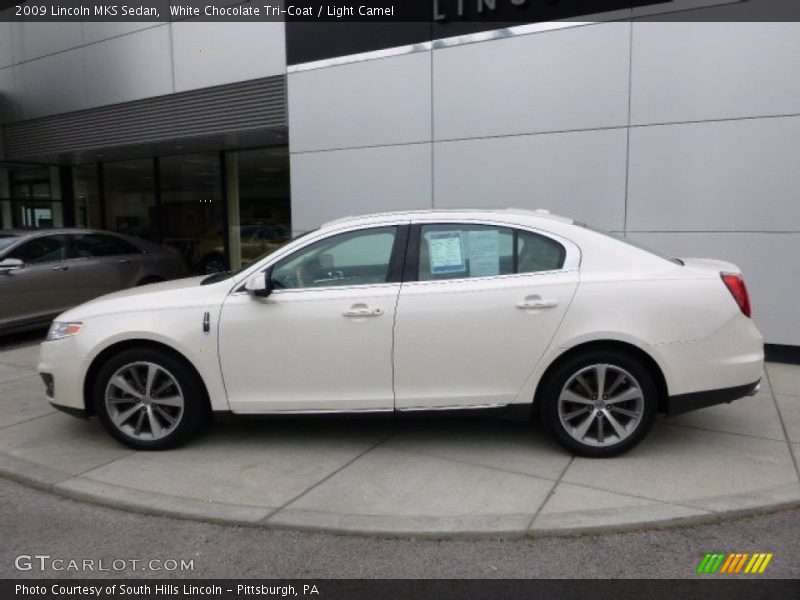 White Chocolate Tri-Coat / Light Camel 2009 Lincoln MKS Sedan
