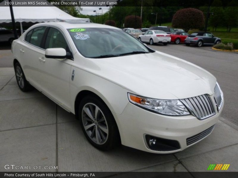 White Chocolate Tri-Coat / Light Camel 2009 Lincoln MKS Sedan
