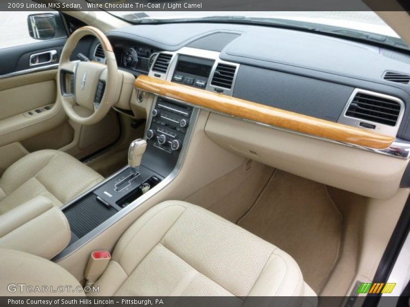 White Chocolate Tri-Coat / Light Camel 2009 Lincoln MKS Sedan