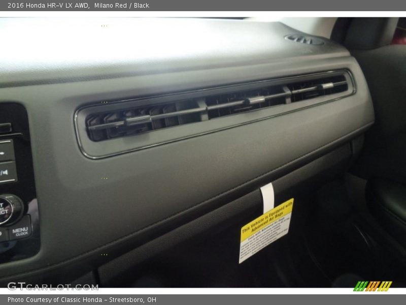 Milano Red / Black 2016 Honda HR-V LX AWD