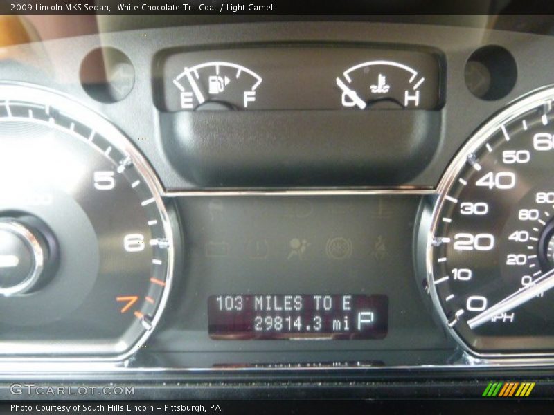 White Chocolate Tri-Coat / Light Camel 2009 Lincoln MKS Sedan
