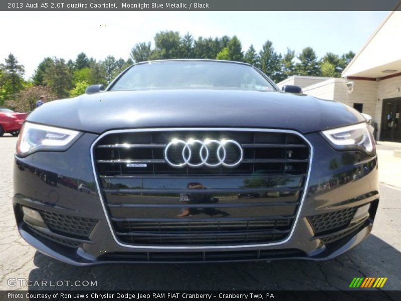 Moonlight Blue Metallic / Black 2013 Audi A5 2.0T quattro Cabriolet
