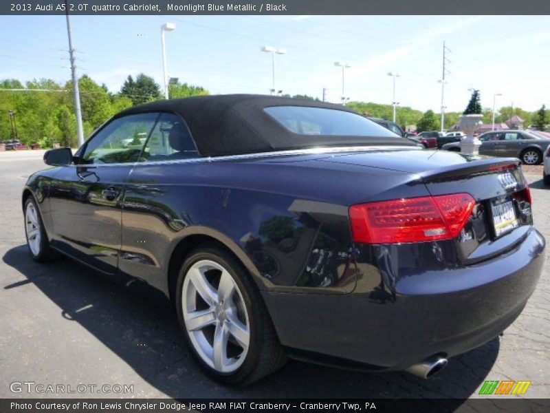 Moonlight Blue Metallic / Black 2013 Audi A5 2.0T quattro Cabriolet