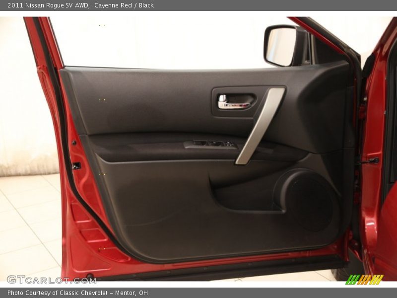 Cayenne Red / Black 2011 Nissan Rogue SV AWD