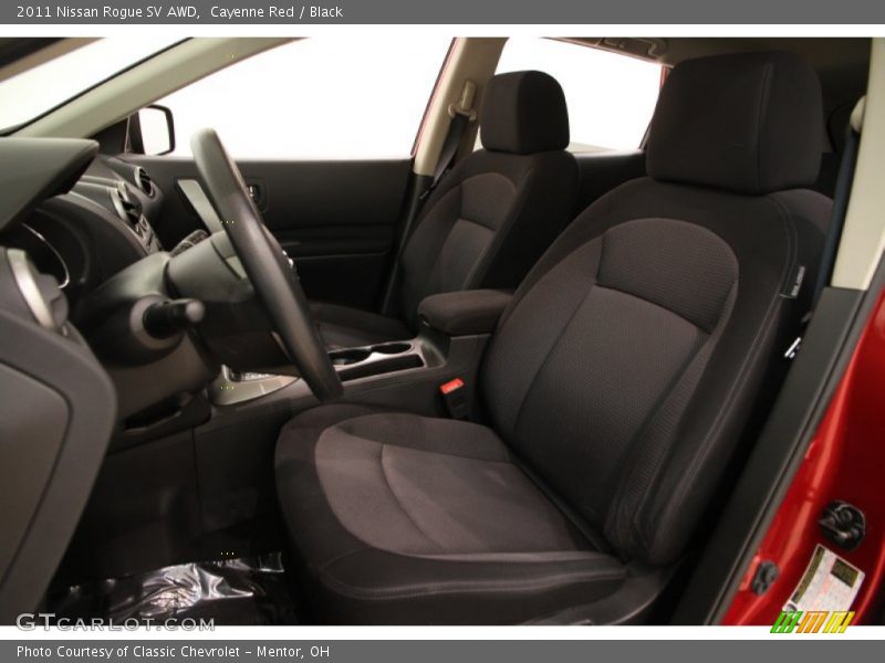 Cayenne Red / Black 2011 Nissan Rogue SV AWD