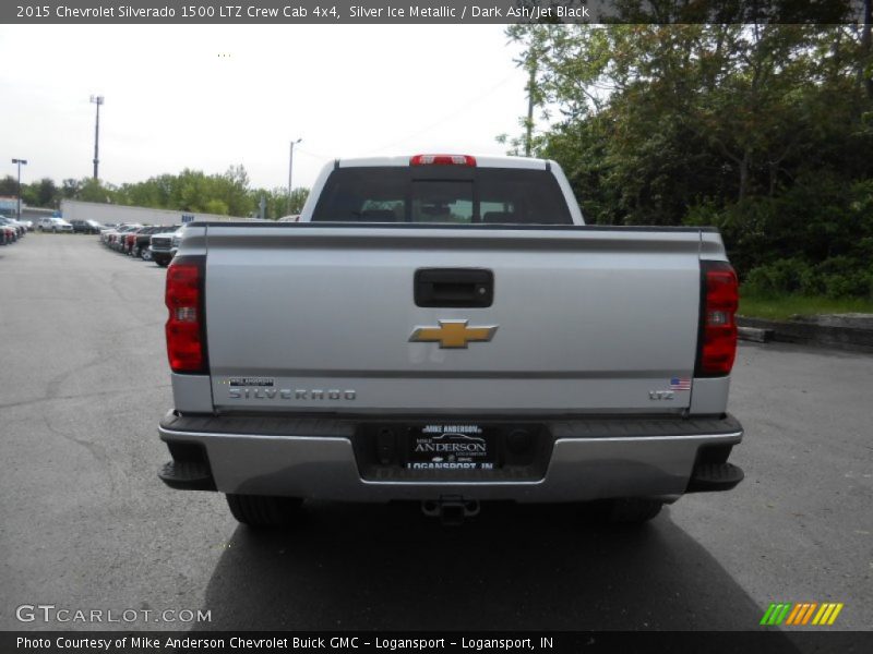 Silver Ice Metallic / Dark Ash/Jet Black 2015 Chevrolet Silverado 1500 LTZ Crew Cab 4x4