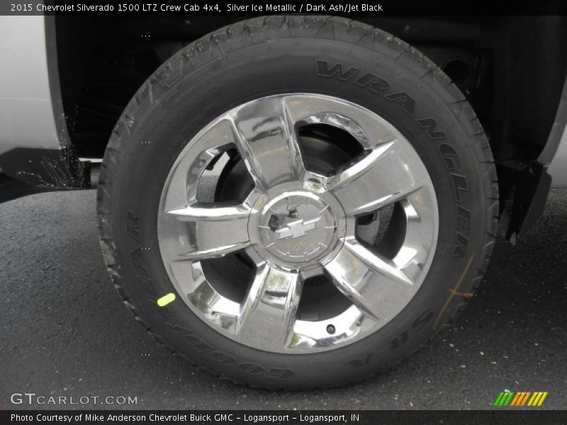 Silver Ice Metallic / Dark Ash/Jet Black 2015 Chevrolet Silverado 1500 LTZ Crew Cab 4x4
