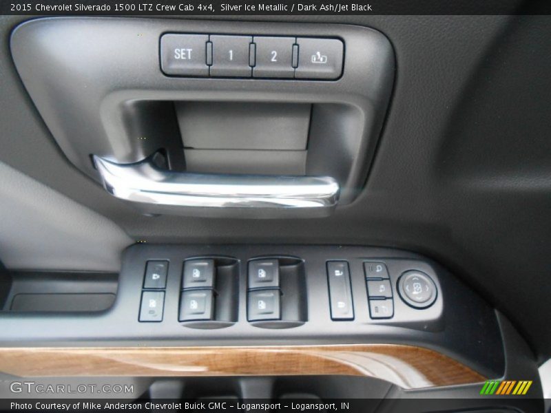 Silver Ice Metallic / Dark Ash/Jet Black 2015 Chevrolet Silverado 1500 LTZ Crew Cab 4x4