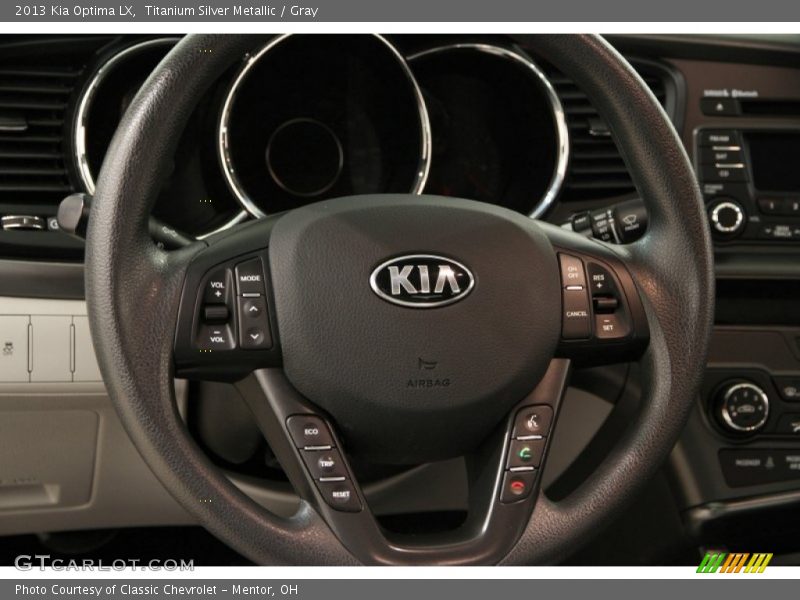 Titanium Silver Metallic / Gray 2013 Kia Optima LX