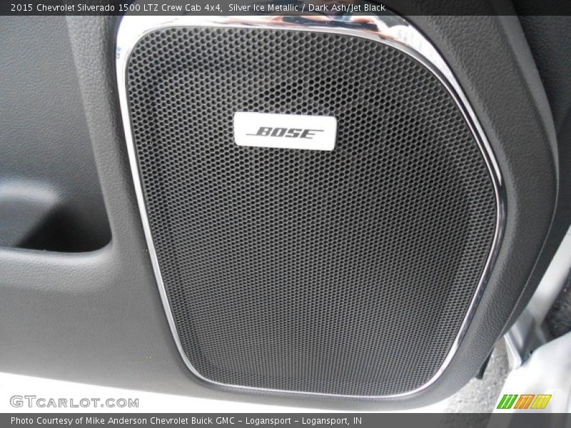 Silver Ice Metallic / Dark Ash/Jet Black 2015 Chevrolet Silverado 1500 LTZ Crew Cab 4x4