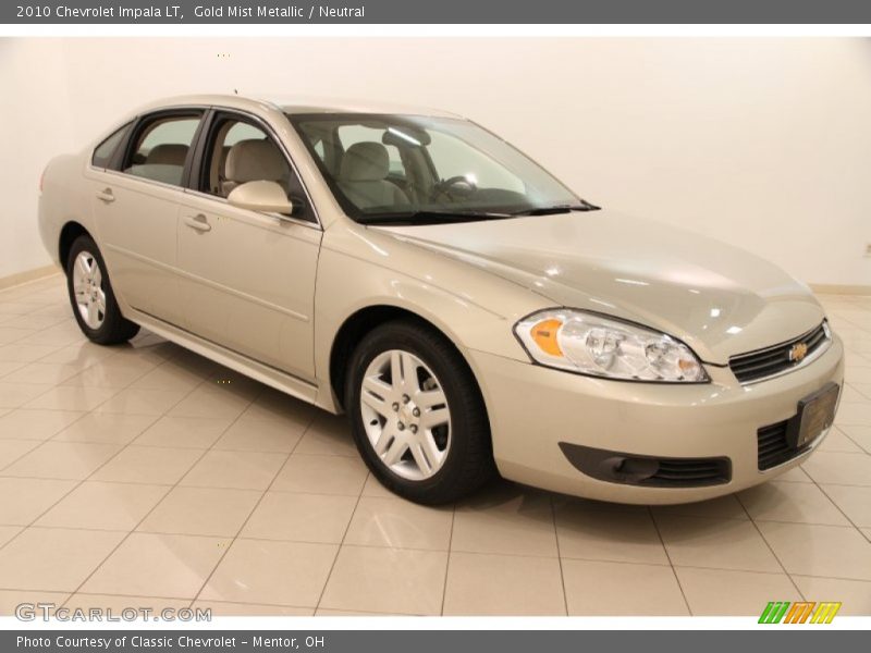 Gold Mist Metallic / Neutral 2010 Chevrolet Impala LT