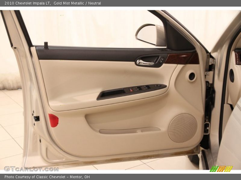 Gold Mist Metallic / Neutral 2010 Chevrolet Impala LT