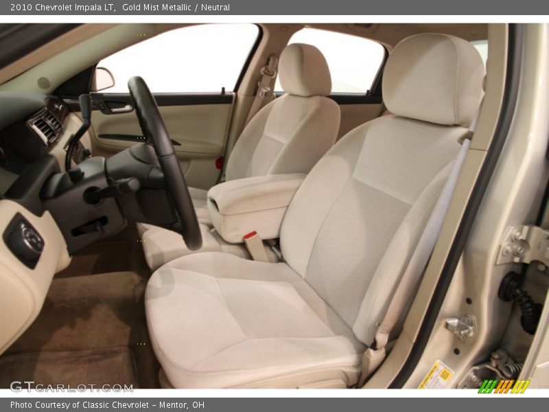 Gold Mist Metallic / Neutral 2010 Chevrolet Impala LT