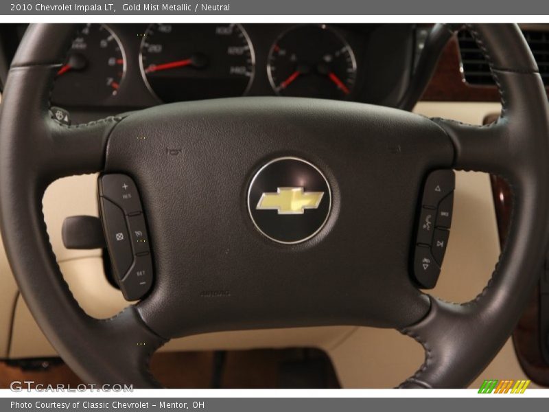 Gold Mist Metallic / Neutral 2010 Chevrolet Impala LT