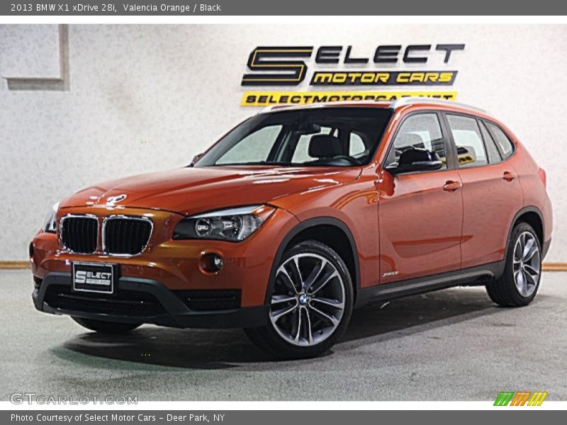 Valencia Orange / Black 2013 BMW X1 xDrive 28i