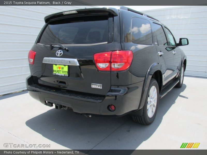 Black / Gray 2015 Toyota Sequoia Platinum